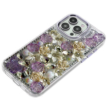 For iPhone 14 PRO MAX 6.7 in. Case Full Floral Arrangement 3D Bling Cute Cover