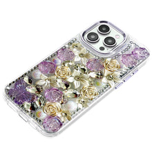 For iPhone 13 Pro Max Case Full Floral Arrangement 3D Bling Cute Phone Cover