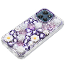 For Moto G 2025/2026/G Play 2026 Case 3D Bling Jewel Phone Cover +Tempered Glass
