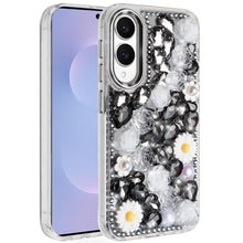 For Samsung S25 Edge Case Full 3D Bling Rhinestone Jewel Cover + Tempered Glass