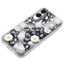 For Samsung S25 Edge Case Full 3D Bling Rhinestone Jewel Cover + Tempered Glass