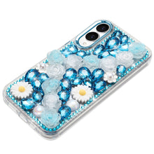 For Samsung S25 Edge Case Full 3D Bling Rhinestone Jewel Cover + Tempered Glass