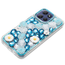 For Moto G Stylus 2025 Case Full 3D Bling Rhinestone Jewel Cover +Tempered Glass