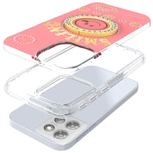 For Moto G 2025 Case Diamond Studs Smiling Face Bling Ring + Tempered Glass