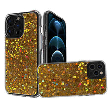 For iPhone 13 PRO Case Full Glitter Fuzed Epoxy Sparkling Phone Cover