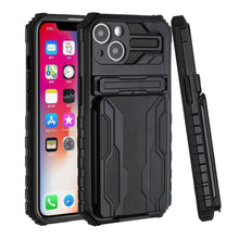 For iPhone 13 PRO Case Multiple Card Holder Hybrid Phone Cover with Kickstand