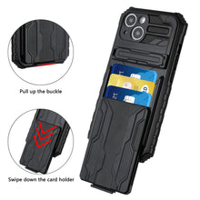 For iPhone 13 PRO Case Multiple Card Holder Hybrid Phone Cover with Kickstand