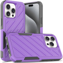 For iPhone 15 Pro Max Case Dual Layer Shockproof Lined Cover + 2 Tempered Glass
