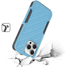 For iPhone 15 Pro Max Case Dual Layer Shockproof Lined Cover + 2 Tempered Glass