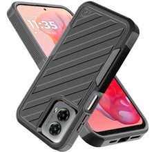 For Moto G Stylus 5G 2024 Case Dual Layer Shockproof Lined Cover +Tempered Glass