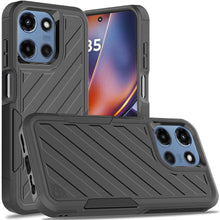 For Moto G 2025 Case Dual Layered Shockproof Lined Phone Cover + Tempered Glass