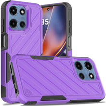 For Moto G 2025 Case Dual Layered Shockproof Lined Phone Cover + Tempered Glass