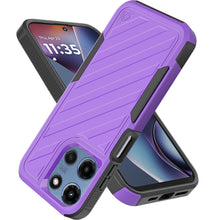 For Moto G 2025 Case Dual Layered Shockproof Lined Phone Cover + Tempered Glass