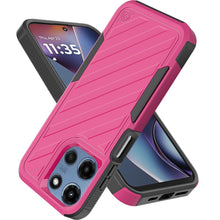 For Moto G 2025 Case Dual Layered Shockproof Lined Phone Cover + Tempered Glass
