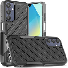 For Samsung A16 5G Case Dual Layer Shockproof Lined Phone Cover + Tempered Glass