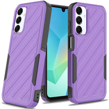 For Samsung A16 5G Case Dual Layer Shockproof Lined Phone Cover + Tempered Glass