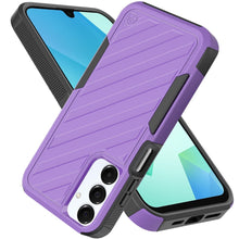 For Samsung A16 5G Case Dual Layer Shockproof Lined Phone Cover + Tempered Glass