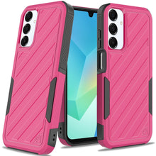 For Samsung A16 5G Case Dual Layer Shockproof Lined Phone Cover + Tempered Glass