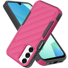 For Samsung A16 5G Case Dual Layer Shockproof Lined Phone Cover + Tempered Glass