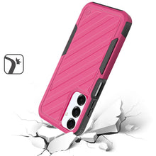 For Samsung A16 5G Case Dual Layer Shockproof Lined Phone Cover + Tempered Glass