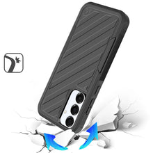 For Samsung A26 5G Case Dual Layer Shockproof Lined Phone Cover + Tempered Glass
