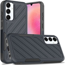 For Samsung A26 5G Case Dual Layer Shockproof Lined Phone Cover + Tempered Glass