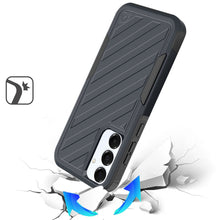 For Samsung A26 5G Case Dual Layer Shockproof Lined Phone Cover + Tempered Glass