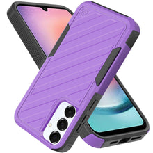 For Samsung A26 5G Case Dual Layer Shockproof Lined Phone Cover + Tempered Glass