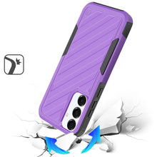 For Samsung A26 5G Case Dual Layer Shockproof Lined Phone Cover + Tempered Glass