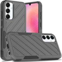 For Samsung A26 5G Case Dual Layer Shockproof Lined Phone Cover + Tempered Glass