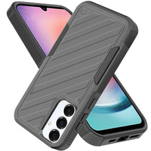 For Samsung A26 5G Case Dual Layer Shockproof Lined Phone Cover + Tempered Glass