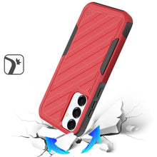 For Samsung A26 5G Case Dual Layer Shockproof Lined Phone Cover + Tempered Glass
