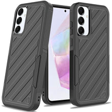 For Samsung A36 Case Dual Layer Shockproof Lined Phone Cover + Tempered Glass