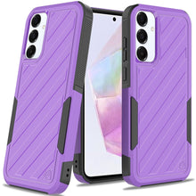 For Samsung A36 Case Dual Layer Shockproof Lined Phone Cover + Tempered Glass