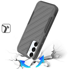 For Samsung A36 Case Dual Layer Shockproof Lined Phone Cover + Tempered Glass