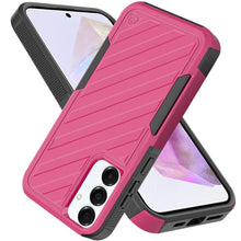 For Samsung A36 Case Dual Layer Shockproof Lined Phone Cover + Tempered Glass