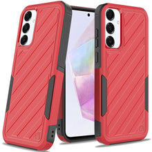 For Samsung A36 Case Dual Layer Shockproof Lined Phone Cover + Tempered Glass