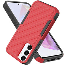 For Samsung A36 Case Dual Layer Shockproof Lined Phone Cover + Tempered Glass