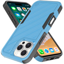 For iPhone 16 PRO MAX Case Dual Layer Shockproof Lined Cover + Tempered Glass