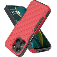 For Moto G Stylus 2025 Case Dual Layer Shockproof Lined Cover + Tempered Glass