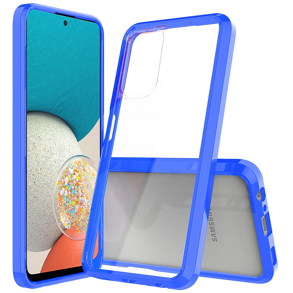 For Samsung A53 5G Clear Transparent Back Bumper Hybrid Phone Case Cover