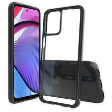 For Moto G Power 5G 2023 Case Clear Plastic Transparent Hybrid Bumper Cover