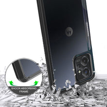 For Moto G Power 5G 2023 Case Clear Plastic Transparent Hybrid Bumper Cover