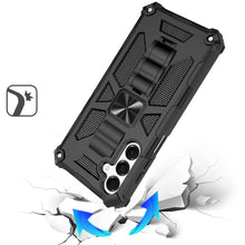 For Samsung A16 5G Case Shockproof Modern with Stand Metal Plate +Tempered Glass