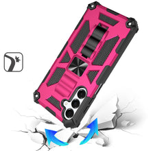 For Samsung A16 5G Case Shockproof Modern with Stand Metal Plate +Tempered Glass
