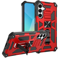 For Samsung A16 5G Case Shockproof Modern with Stand Metal Plate +Tempered Glass