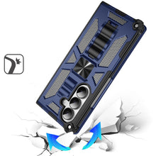 For Samsung Z Fold7 Case Shockproof Modern w/ Stand Metal Plate + Tempered Glass