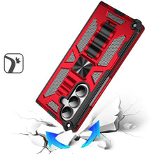 For Samsung Z Fold7 Case Shockproof Modern w/ Stand Metal Plate + Tempered Glass