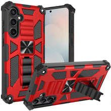 For Samsung S25 FE Case Shockproof Modern with Stand Metal Plate +Tempered Glass