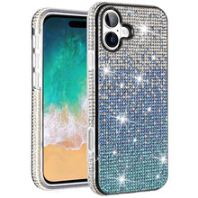 For iPhone 16 Plus 6.7in Case Party Full Bling Diamond Cover + Tempered Glass